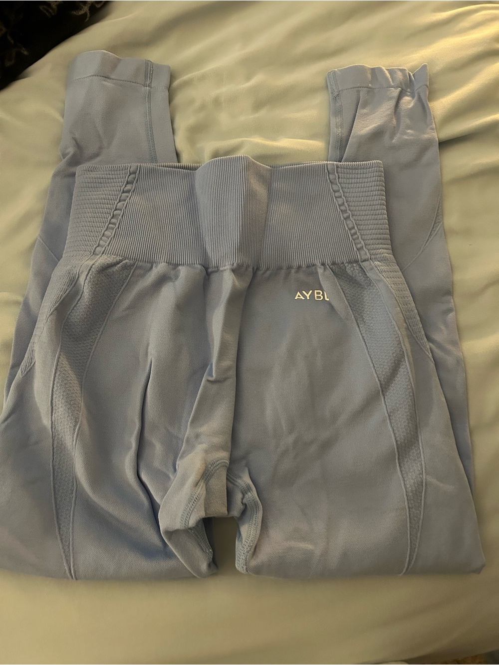 AYBL Powder Blue Kids High-Waist Leggings